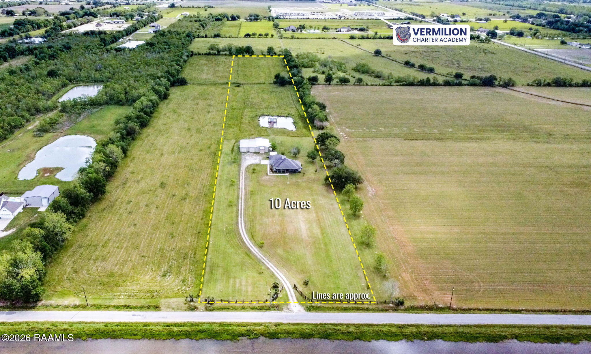 2601 Roy Foreman Road Maurice, LA 70555 - Photo 4 of 30 4-web-or-mls-2601 Roy Foreman Aerials-1