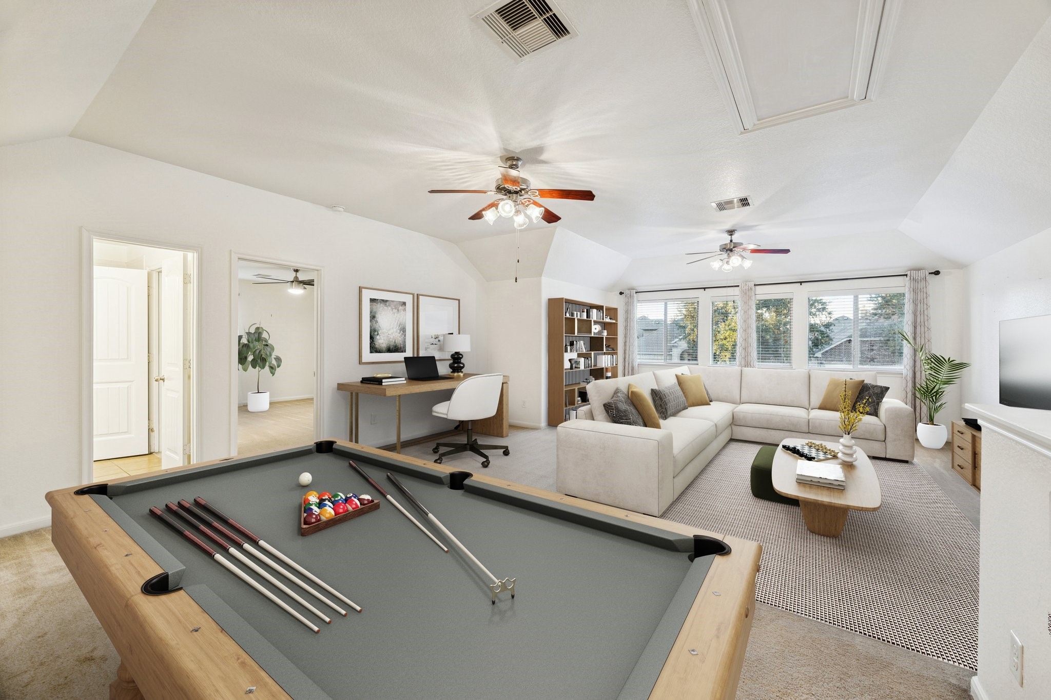 191 Maple Grove Drive Conroe, TX 77384 - Photo 17 of 27 Endless possibilities upstairs! The perfect game room or home office. (Virtually staged).