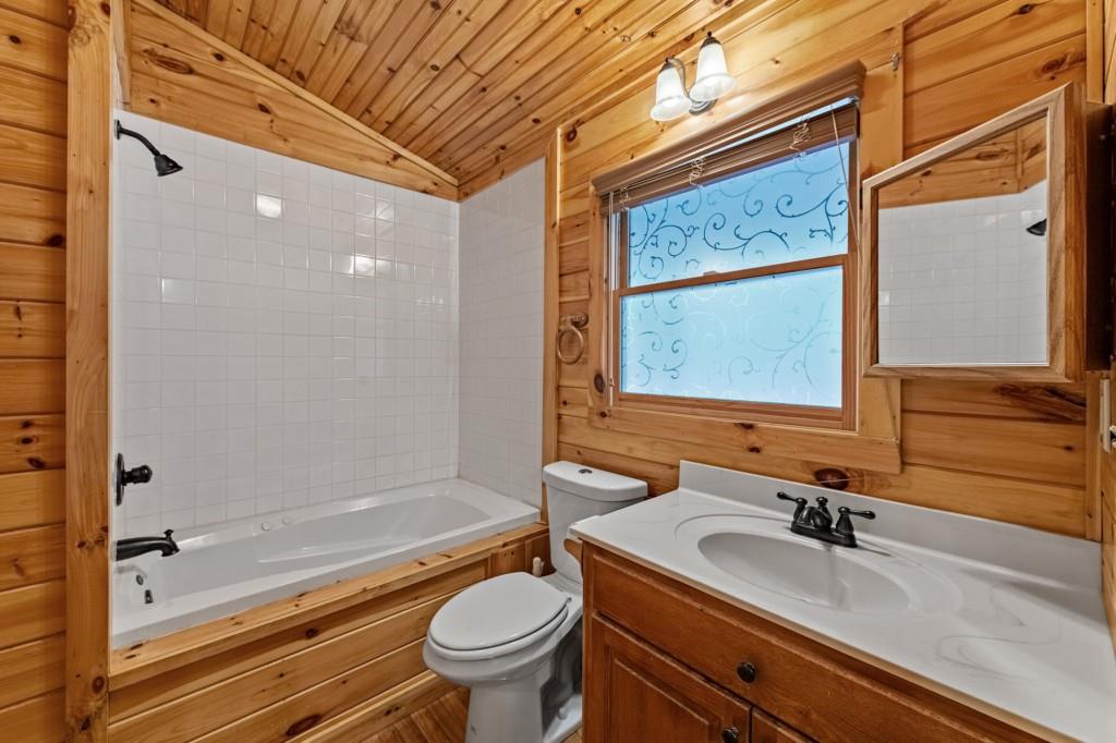 908 Cashes Valley Road Cherry Log, GA 30522 - Photo 45 of 90 a bathroom with a sink and a mirror