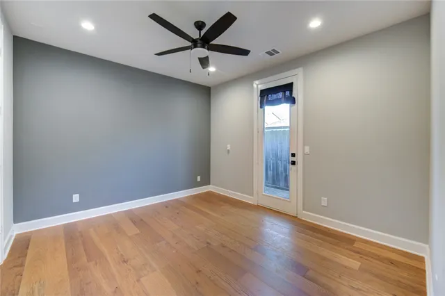 wooden floor in an empty room