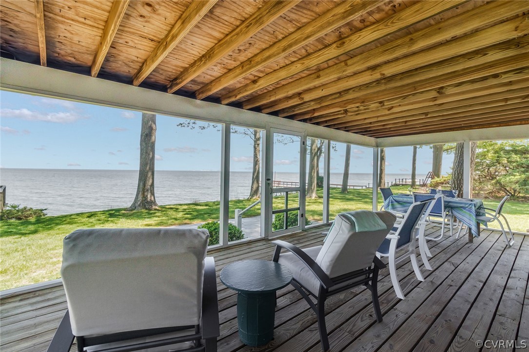 324 Fleet Road Heathsville, VA 22473 - Photo 37 of 49 a view of a patio with table and chairs