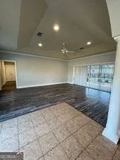 a view of beach with ocean