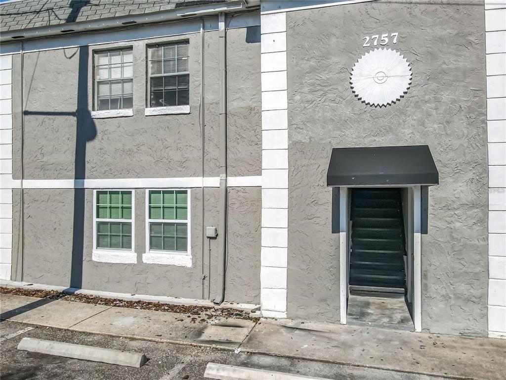 a front view of a house