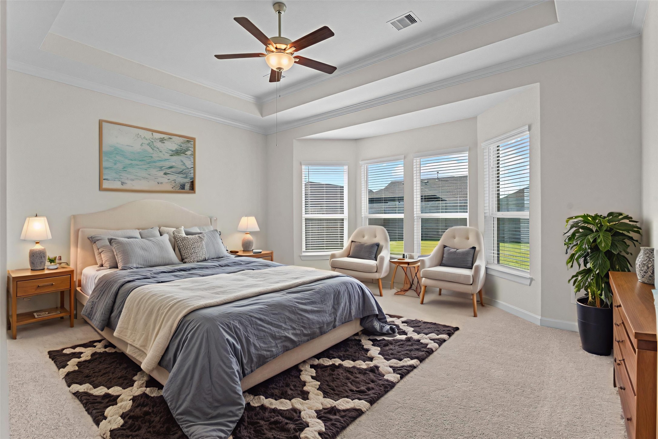 603 Debbie Court Rosharon, TX 77583 - Photo 15 of 26 a bedroom with bed and balcony view