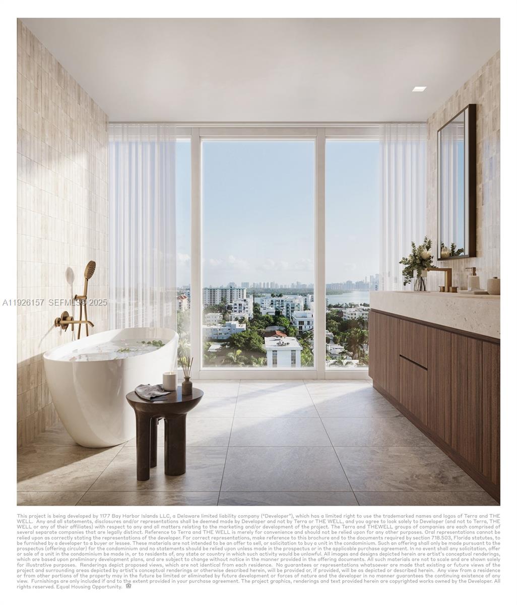 1177 Kane Concourse, Unit 802 Bay Harbor Islands, FL 33154 - Photo 9 of 20 a living room with a couch and a table