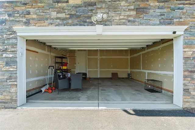 a house view with a garden space
