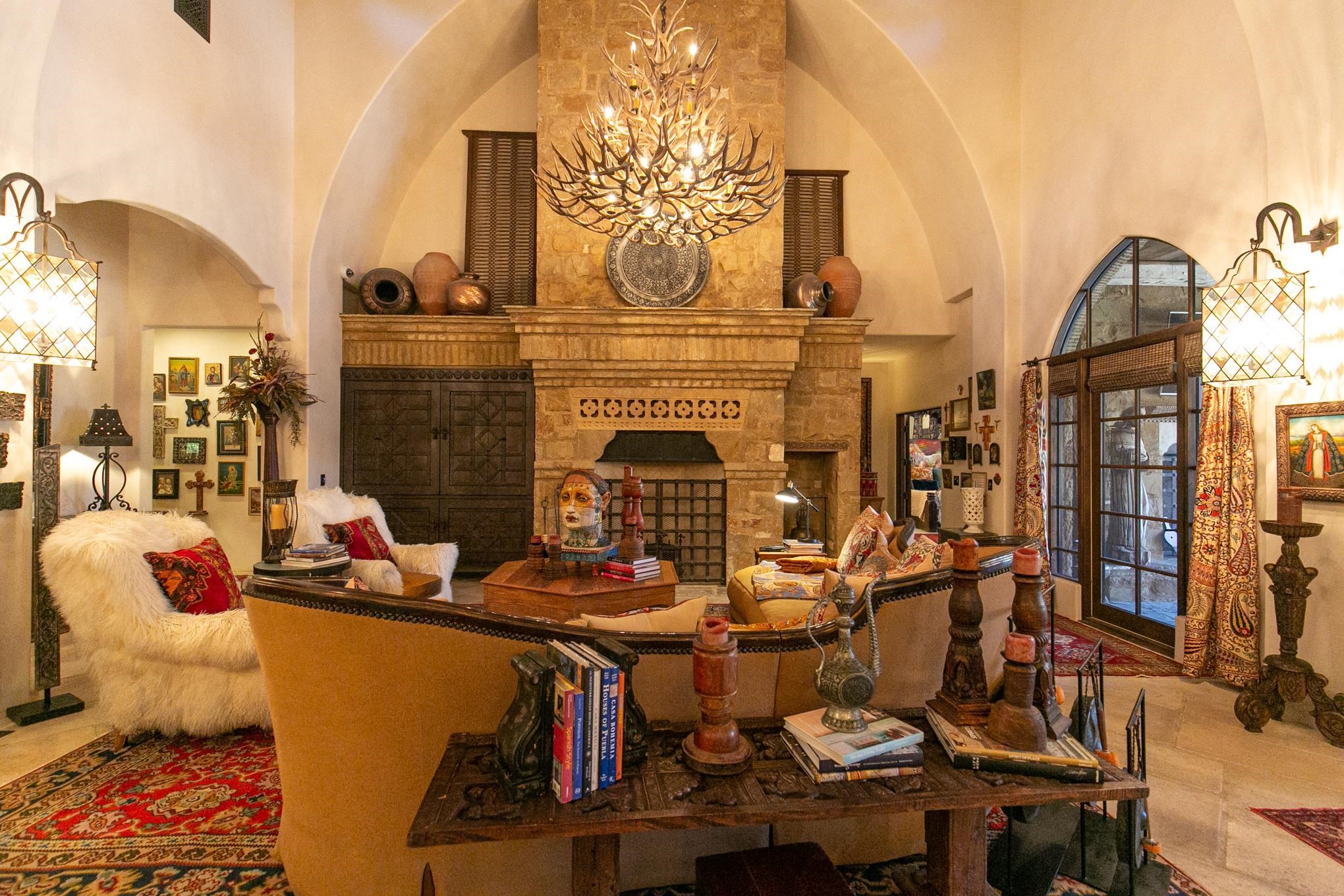 113 La Posada Loop Horseshoe Bay, TX 78657 - Photo 6 of 30 a living room with fireplace furniture and decor