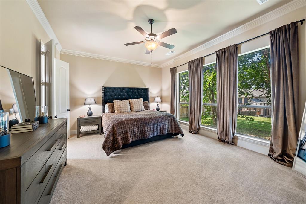 5048 Exposition Way Fort Worth, TX 76244 - Photo 16 of 39 a bedroom with a bed and a large window