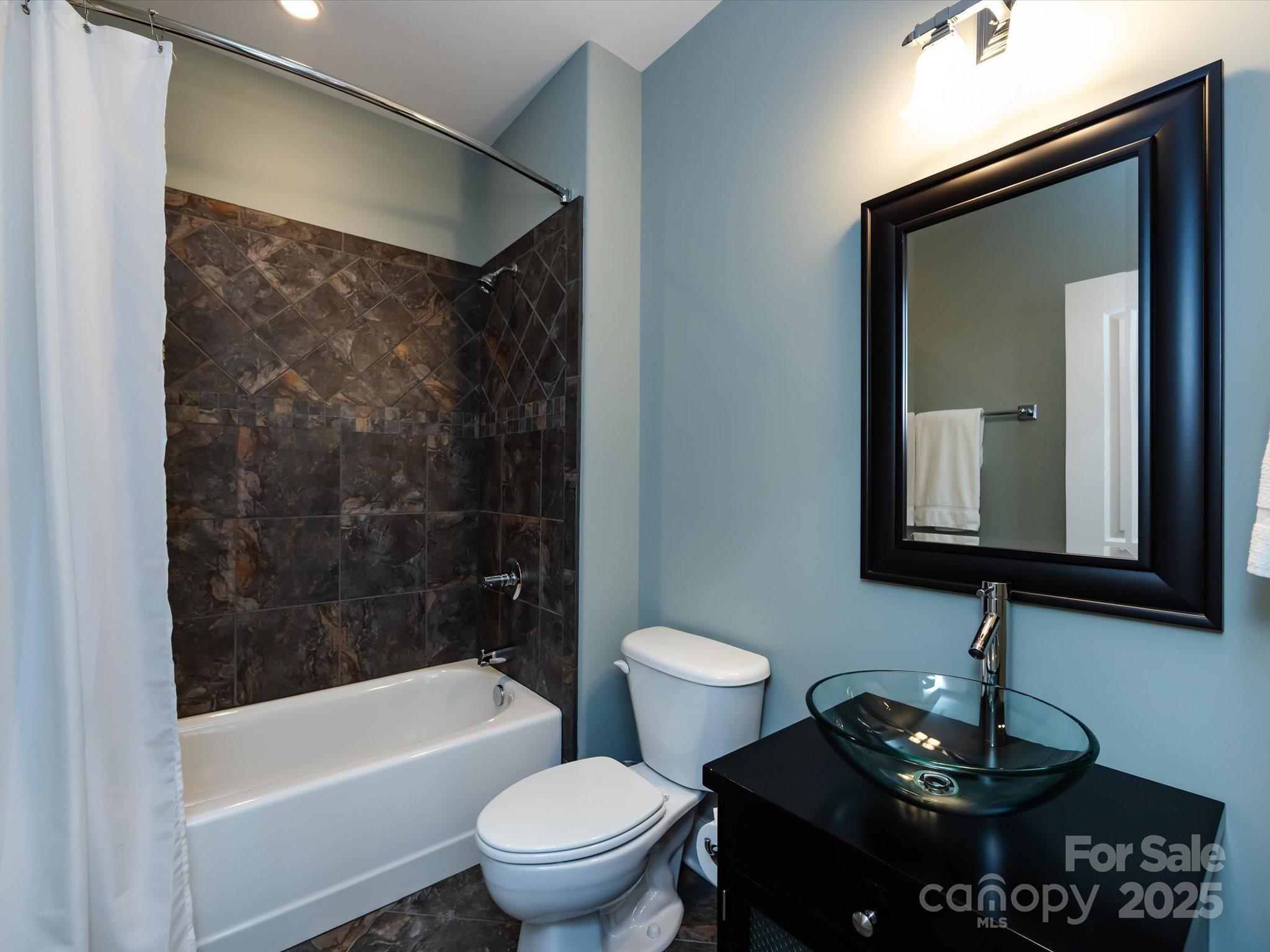 132 Chaska Loop Troutman, NC 28166 - Photo 39 of 48 a bathroom with a toilet a sink and bathtub