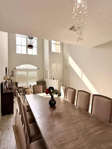 a view of kitchen with breakfast area