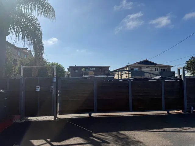 a view of a house with a door