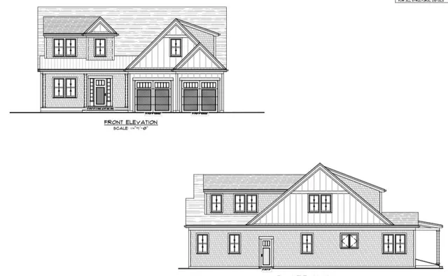 a front view of a house