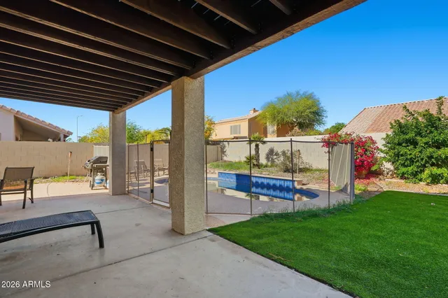 a view of an outdoor sitting area