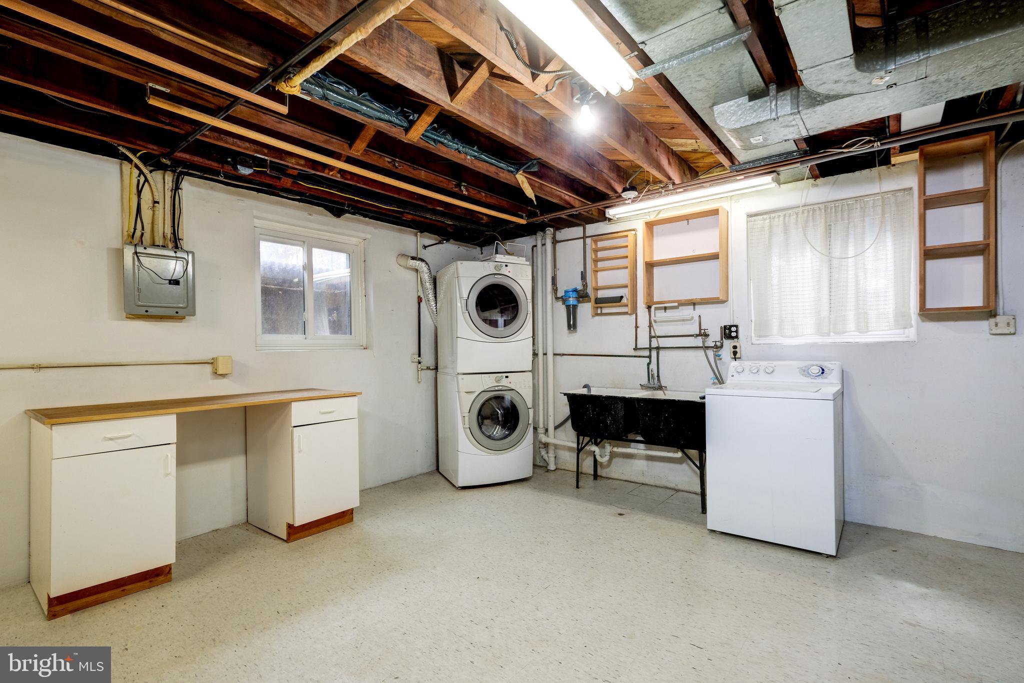 3940 2nd Street Southwest Washington, DC 20032 - Photo 53 of 70 Laundry Room with 2 Washers; Double Sink;