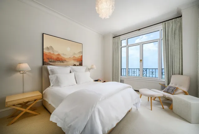 a view of a city with tall buildings