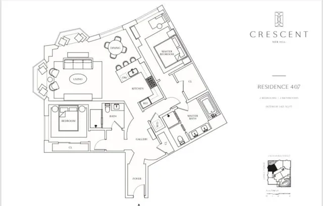 a front view of a building