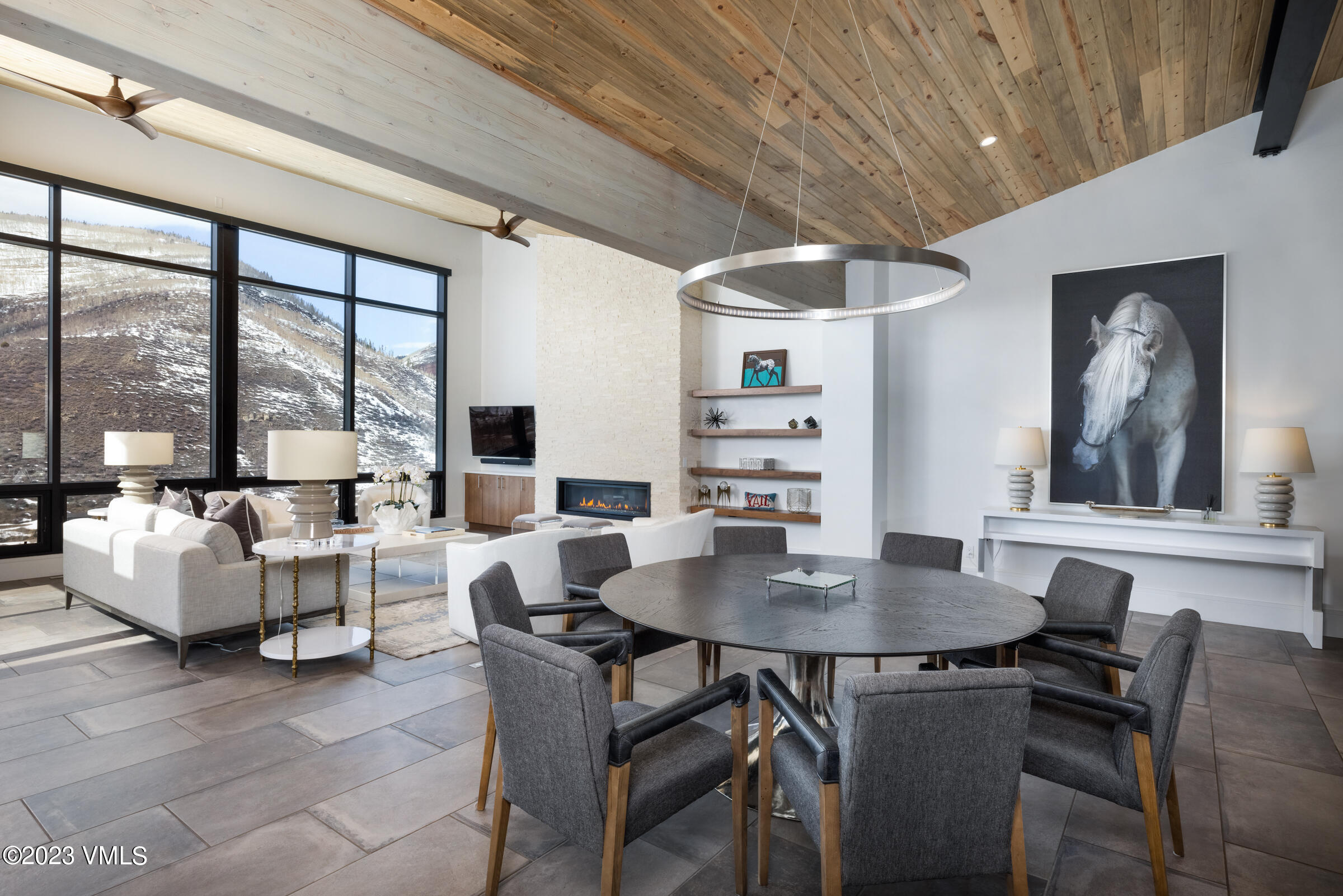 2350 Sequoia Drive Vail, CO 81657 - Photo 2 of 10 a view of a dining room with furniture window and outside view