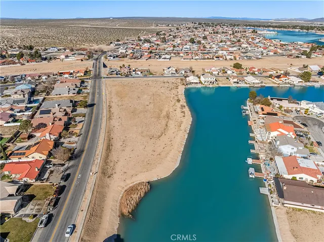 an aerial view of a house with a outdoor space