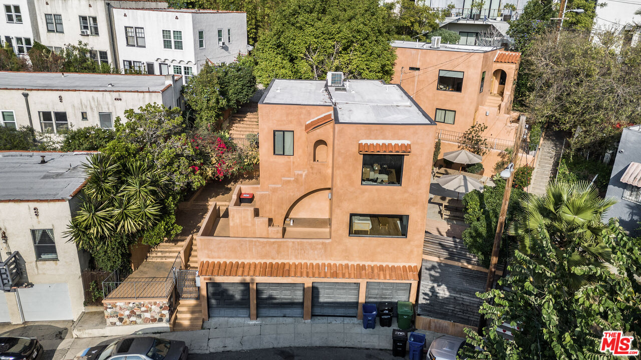 3361 Hamilton Way Los Angeles, CA 90026 - Photo 6 of 25 a aerial view of a house with a yard