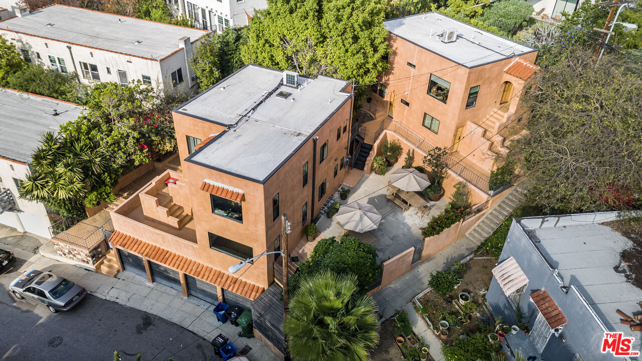 3361 Hamilton Way Los Angeles, CA 90026 - Photo 8 of 25 an aerial view of a house with a yard