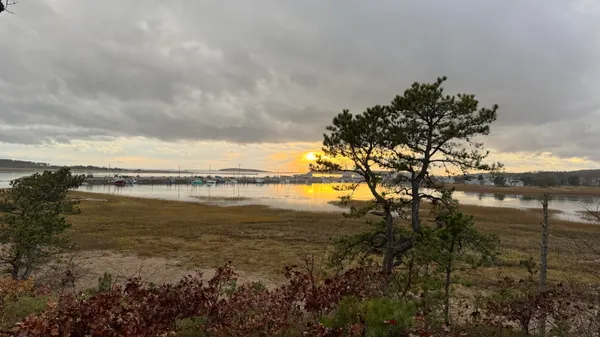 a view of an ocean and beach