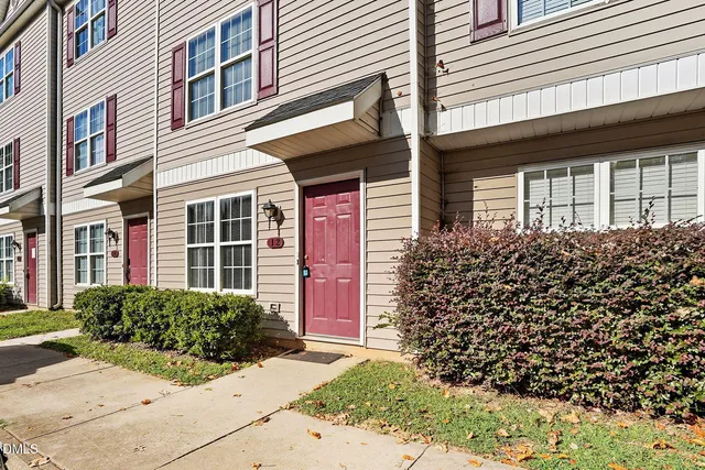 front view of a brick house