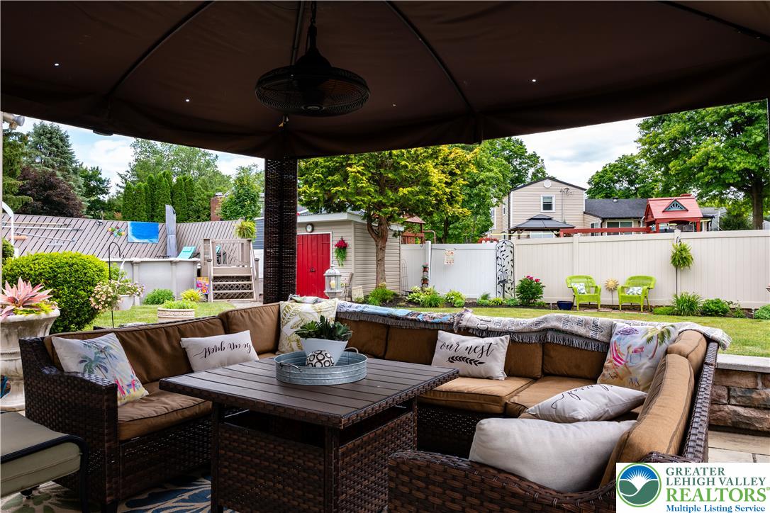 2087 Hopewell Road Bethlehem, PA 18017 - Photo 32 of 38 An inviting outdoor living area awaits in this meticulously maintained backyard retreat.