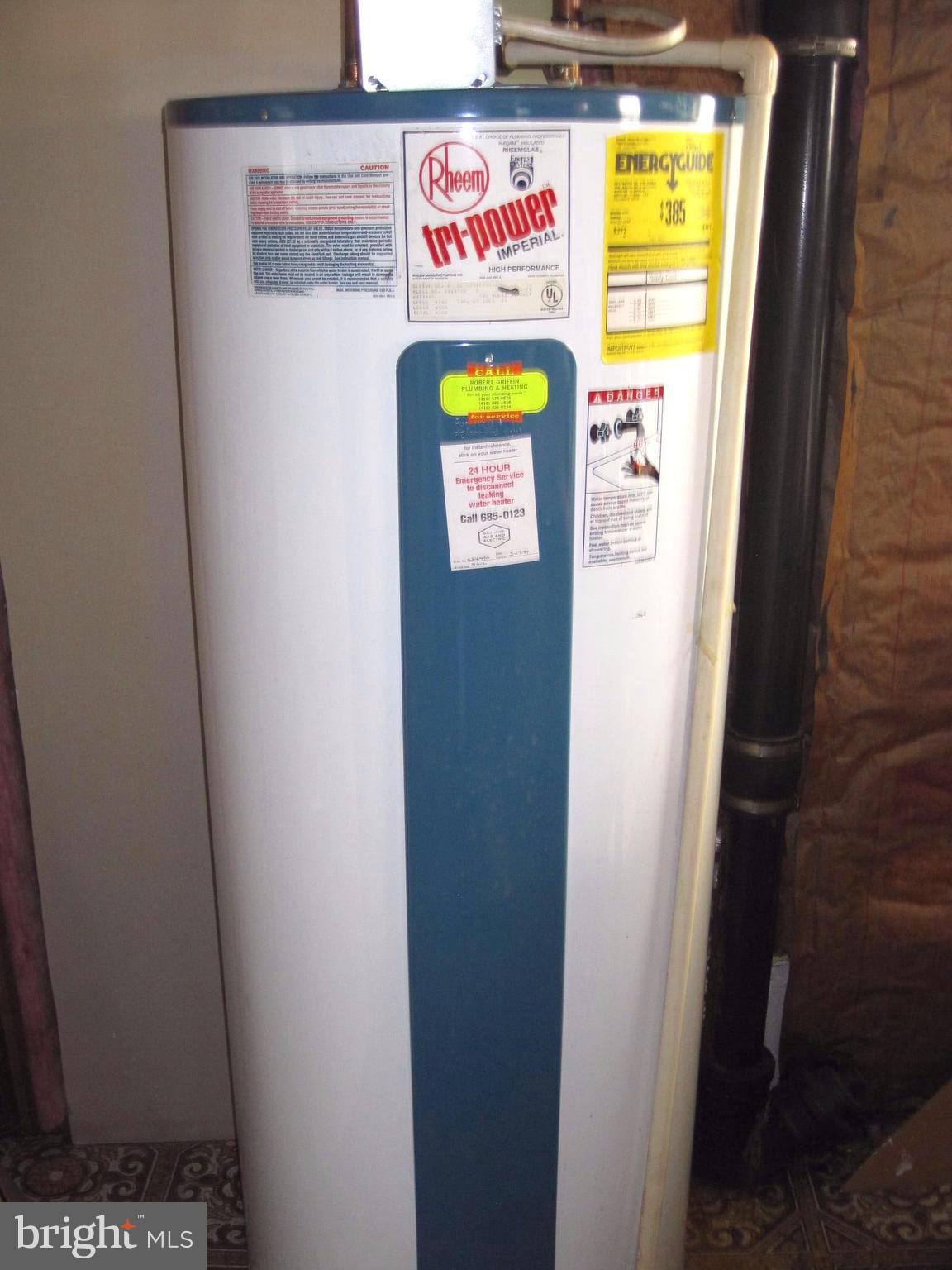 10012 Magledt Road Baltimore, MD 21234 - Photo 14 of 18 50 GALLON RHEEM WATER HEATER.