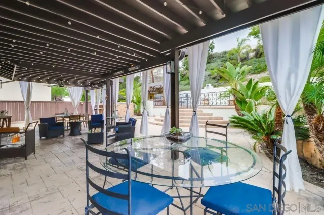 a view of a couches in a balcony