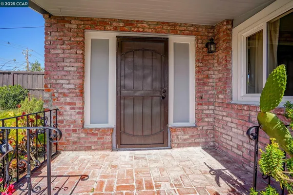 a view of front door of house
