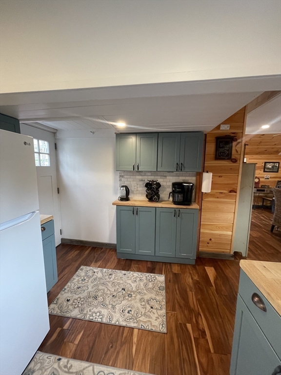 134 Kibbe Road Otis, MA 01029 - Photo 11 of 42 a view of kitchen with wooden floor and electronic appliances