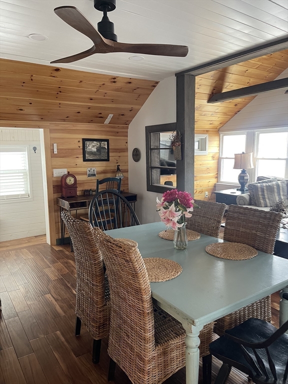 134 Kibbe Road Otis, MA 01029 - Photo 16 of 42 a view of a dining room with furniture window and wooden floor