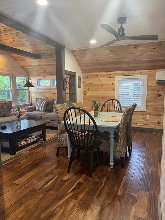 134 Kibbe Road Otis, MA 01029 - Photo 18 of 42 a view of a a dining room with furniture window and wooden floor