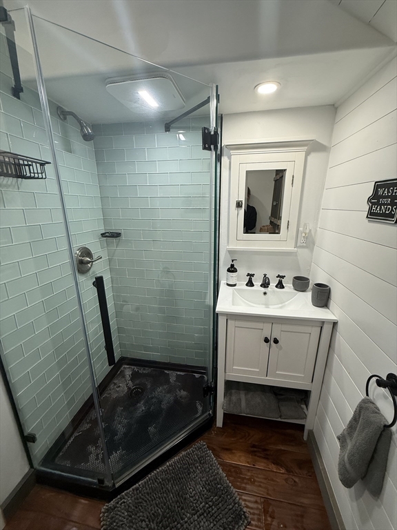 134 Kibbe Road Otis, MA 01029 - Photo 38 of 42 a bathroom with a sink a toilet a mirror and shower