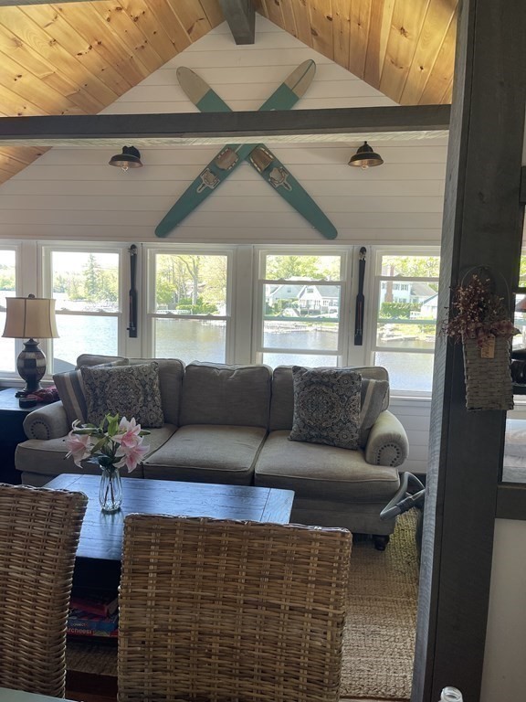 134 Kibbe Road Otis, MA 01029 - Photo 9 of 42 a living room with furniture and a large window