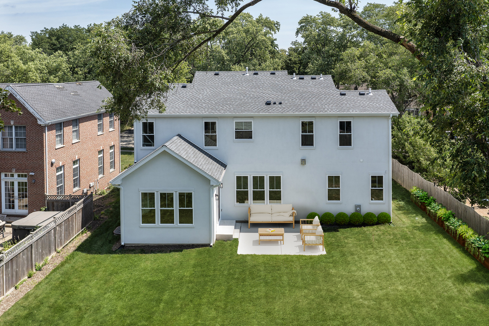1060 Cedar Lane Northbrook, IL 60062 - Photo 2 of 31 a aerial view of a house with swimming pool next to a yard