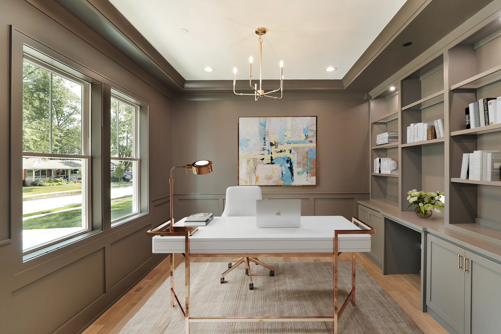 1060 Cedar Lane Northbrook, IL 60062 - Photo 4 of 31 a living room with a large window table and chairs