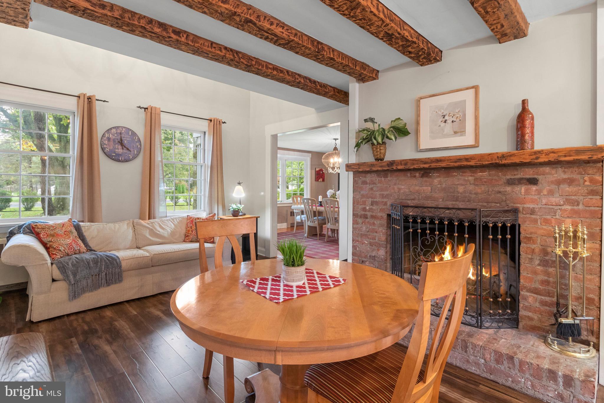 1711 Makefield Road Yardley, PA 19067 - Photo 14 of 61 Eat In Breakfast Area with Fireplace