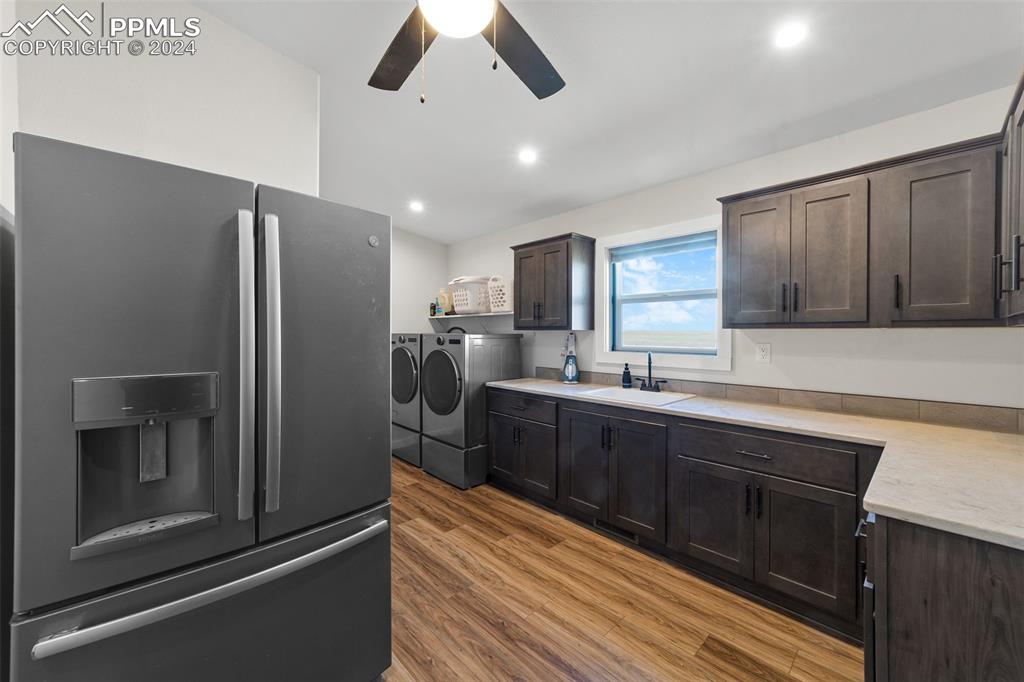 38640 Jones Road Rush, CO 80833 - Photo 23 of 41 a kitchen with stainless steel appliances a refrigerator and a sink