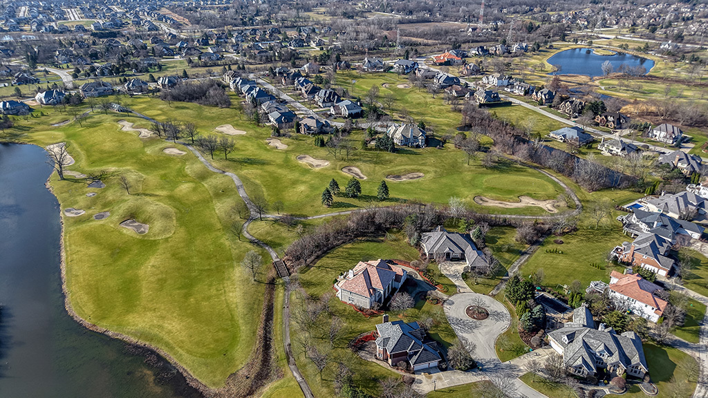 115 Ruffled Feathers Drive Lemont, IL 60439 - Photo 6 of 26 an aerial view of residential houses with outdoor space
