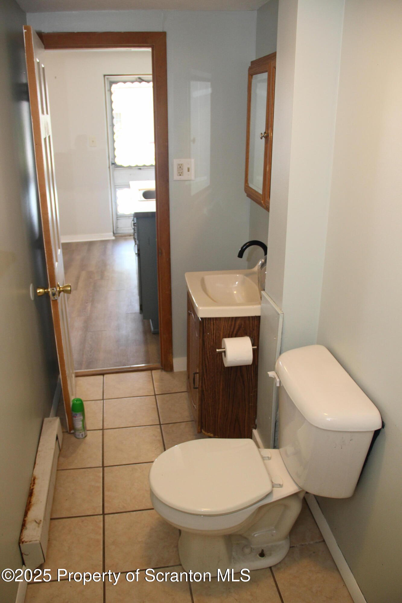 144 East Grace Street Old Forge, PA 18518 - Photo 17 of 17 a bathroom with a toilet and a sink