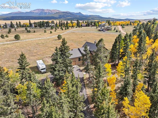 182 Joshua Road Divide, CO 80814 - Photo 28 of 35 Aerial view featuring a mountain view