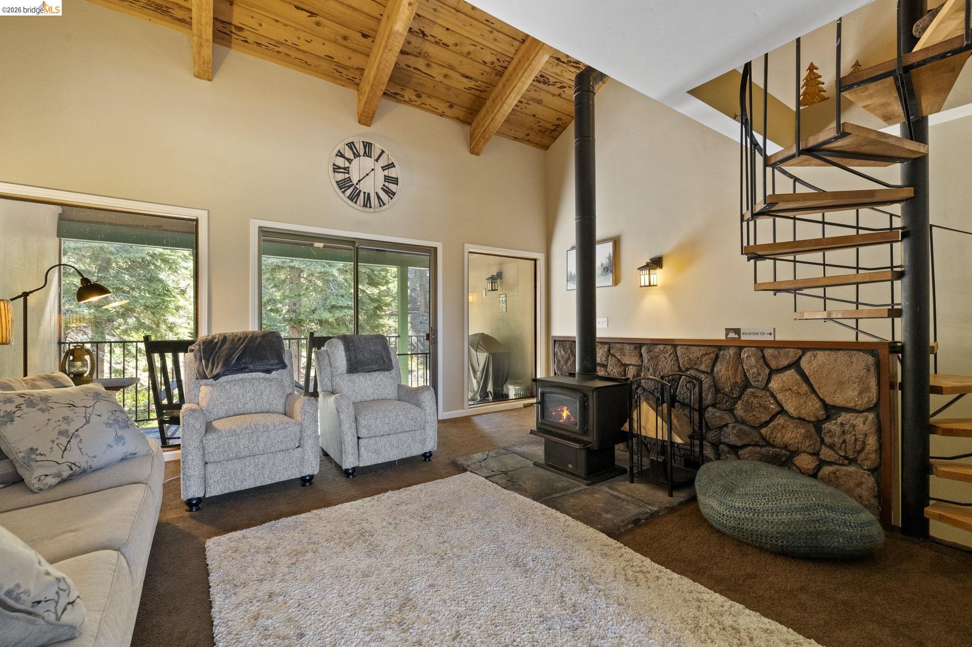 33757 Upper Leland Road, Unit B Pinecrest, CA 95364 - Photo 6 of 39 a living room with furniture and a window