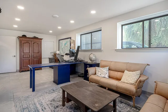 a view of a back yard of the house