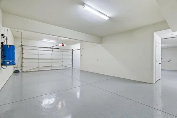 a view of a garage