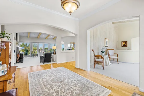 a view of a living room