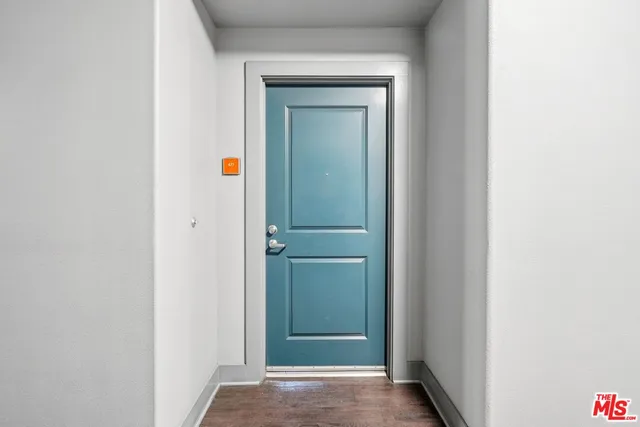 a view of an entryway door