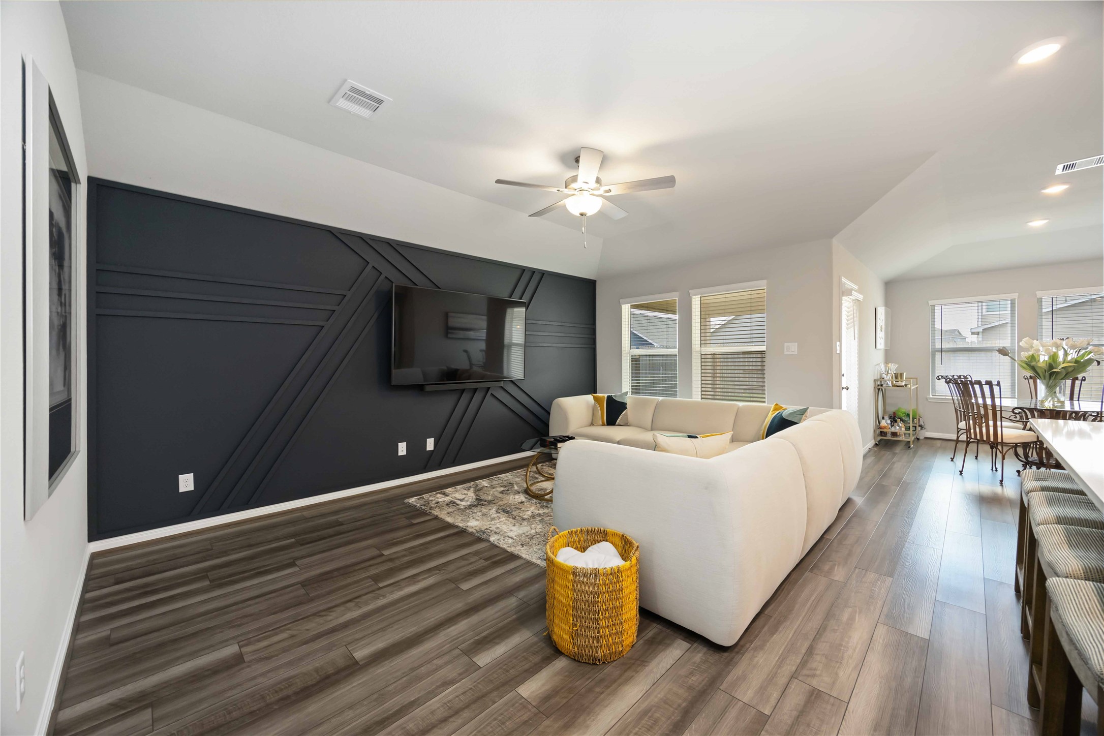 6910 Lebec Drive Rosharon, TX 77583 - Photo 7 of 26 a living room with furniture and a flat screen tv