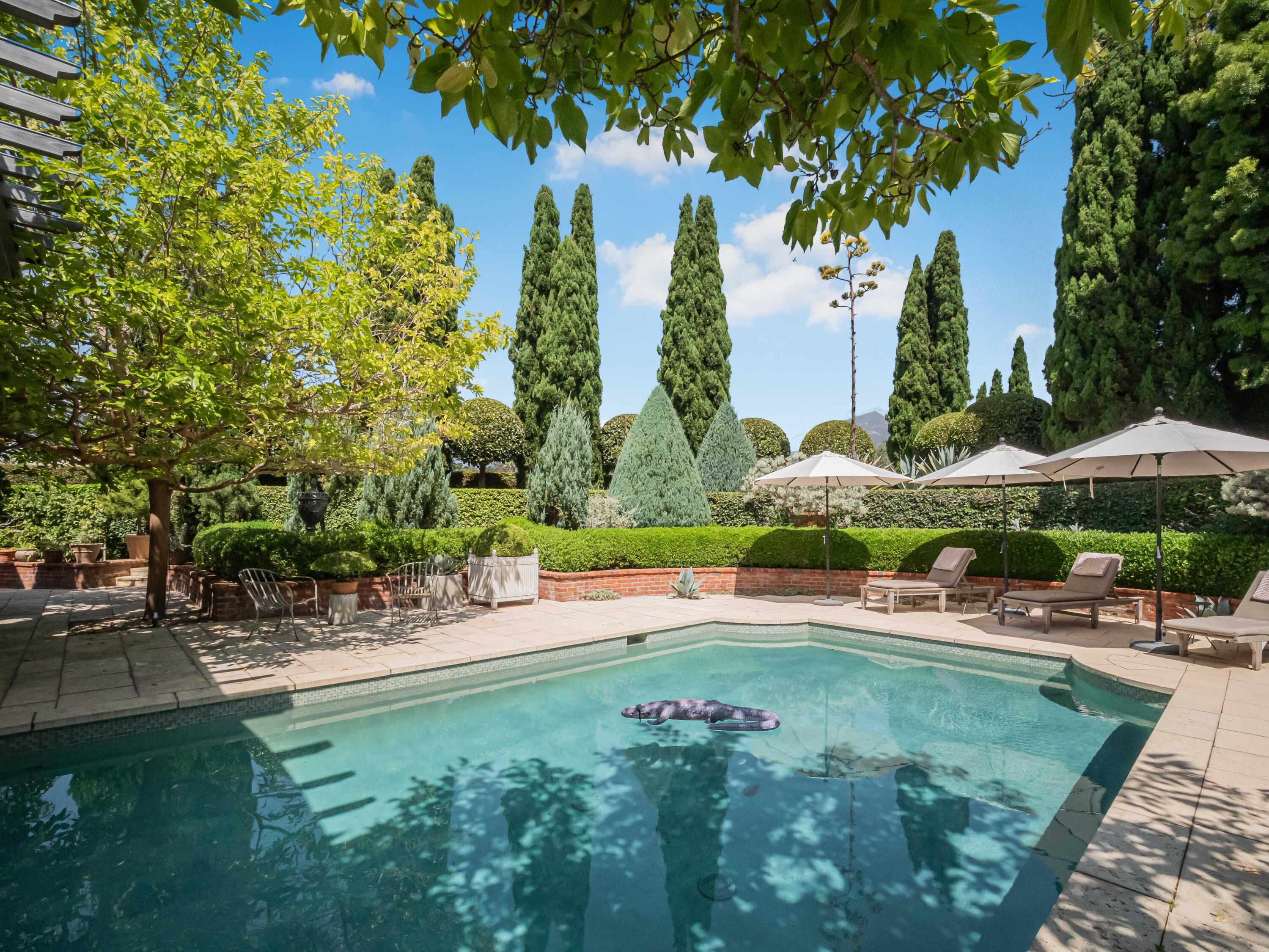 2072 China Flat Road Montecito, CA 93108 - Photo 29 of 41 a view of a swimming pool with a patio