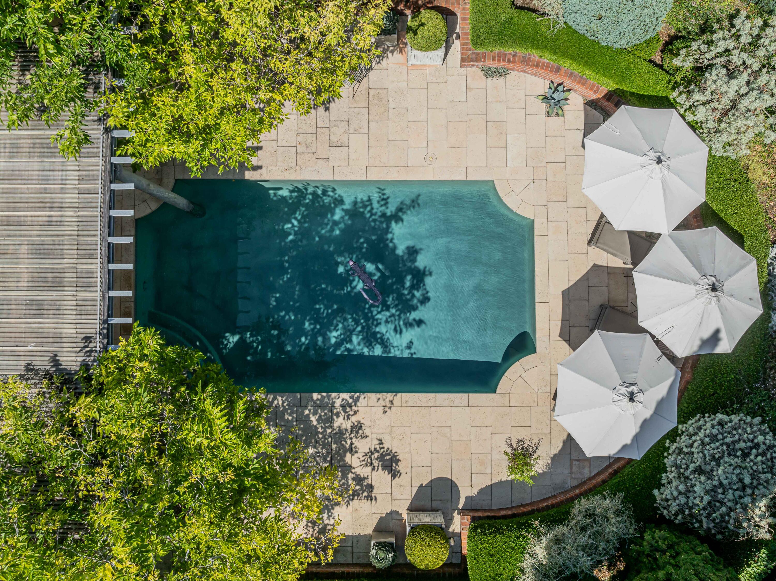 2072 China Flat Road Montecito, CA 93108 - Photo 3 of 41 an aerial view of a house with garden space and street view